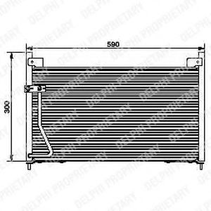 TSP0225429 DELPHI Condenser, air conditioning