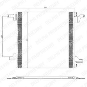 TSP0225434 DELPHI Condenser, air conditioning