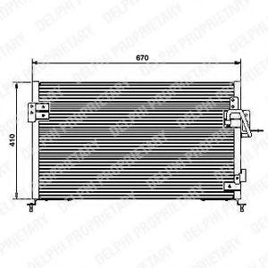 TSP0225443 DELPHI Condenser, air conditioning
