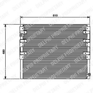 TSP0225449 DELPHI Condenser, air conditioning