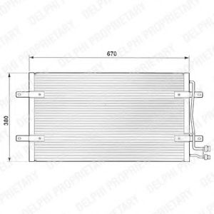 TSP0225471 DELPHI Condenser, air conditioning