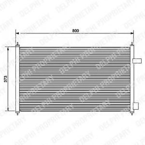 TSP0225492 DELPHI Condenser, air conditioning
