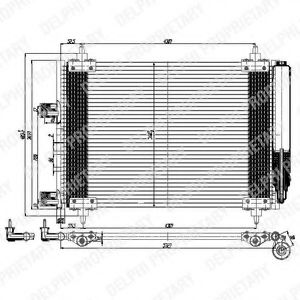 TSP0225537 DELPHI Condenser, air conditioning