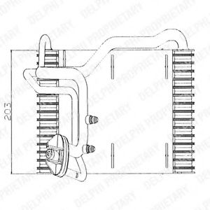 TSP0525005 DELPHI Evaporator, air conditioning