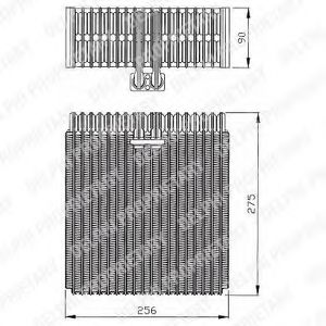 TSP0525143 DELPHI Evaporator, air conditioning