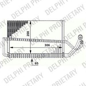 TSP0525175 DELPHI Evaporator, air conditioning