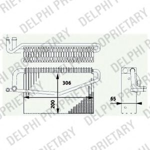TSP0525188 DELPHI Evaporator, air conditioning