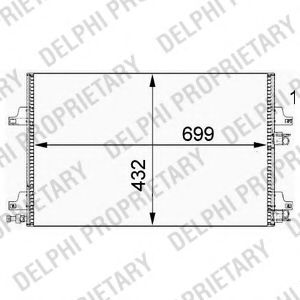 TSP0225639 DELPHI Condenser, air conditioning