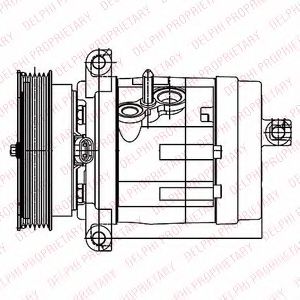 TSP0155984 DELPHI Kompressor, Klimaanlage
