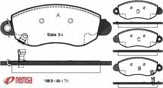 0772.02 METZGER Brake Pad Set, disc brake