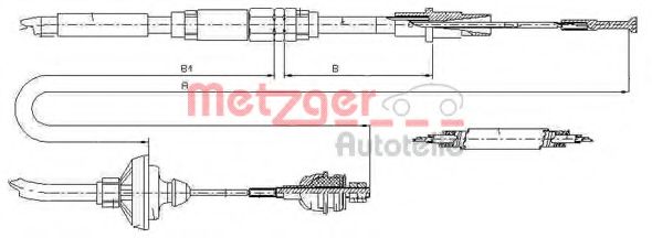 10.3149 METZGER Clutch Cable