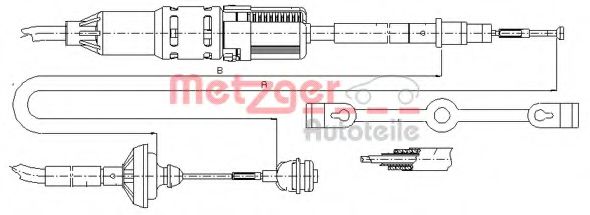 10.3211 METZGER Clutch Cable