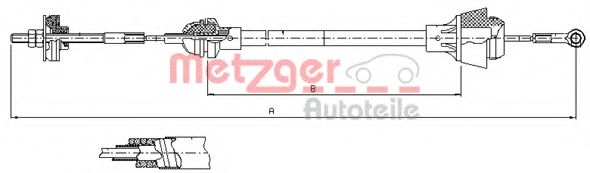10.3601 METZGER Clutch Cable