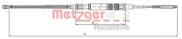 10.7409 METZGER Cable, parking brake