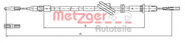 10.9444 METZGER Brake System Cable, parking brake