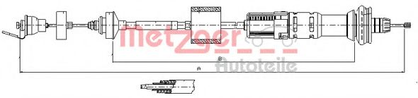 11.2154 METZGER Clutch Cable