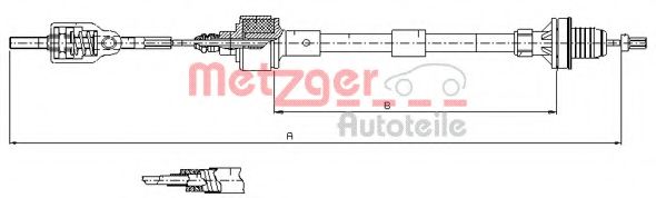 11.2533 METZGER Clutch Cable