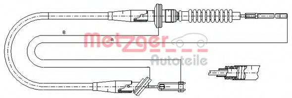 112535 METZGER Clutch Cable