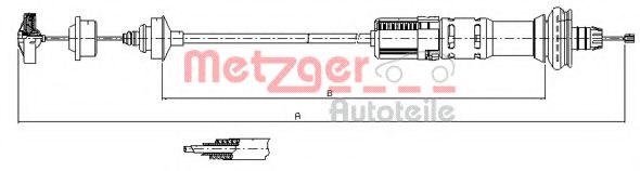 11.3028 METZGER Clutch Cable