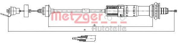 11.3029 METZGER Clutch Cable
