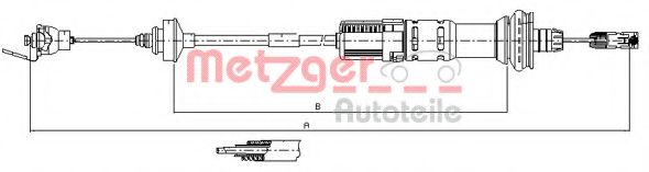 11.3049 METZGER Clutch Cable