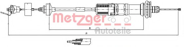 11.3059 METZGER Clutch Cable