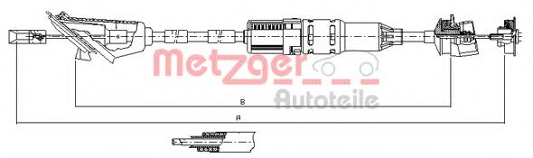 11.3214 METZGER Clutch Cable