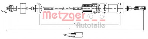 11.3925 METZGER Clutch Cable