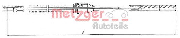 11.5752 METZGER Brake System Cable, parking brake