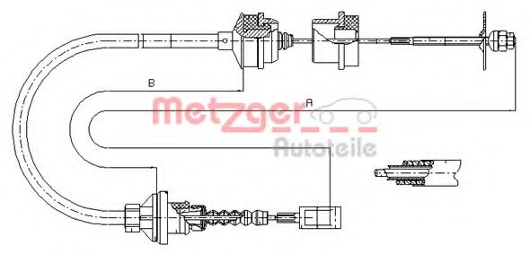 1172.2 METZGER Clutch Clutch Cable