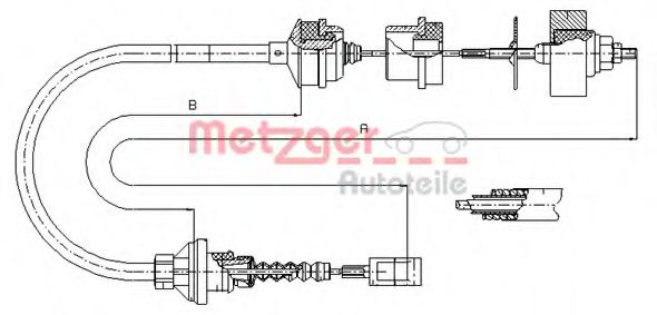 1172.3 METZGER Clutch Cable