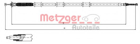 12.0735 METZGER Комплект прокладок, головка цилиндра