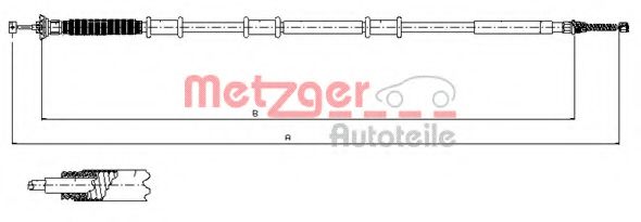12.0737 METZGER Комплект прокладок, головка цилиндра