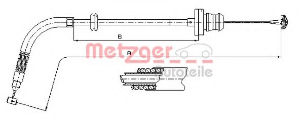 12.7302 METZGER Accelerator Cable