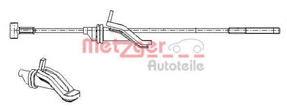 17.0686 METZGER Brake System Cable, parking brake
