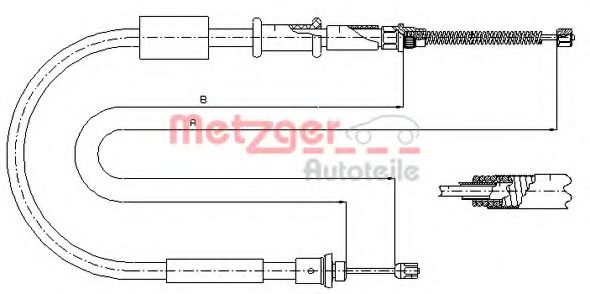 321.6 METZGER Рабочий цилиндр, система сцепления