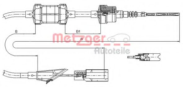 412.11 METZGER Steering Tie Rod Axle Joint