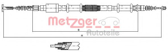 441.4 METZGER Clutch Clutch Cable