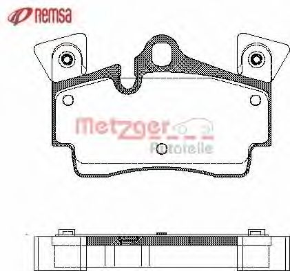 1170762 METZGER Brake Pad Set, disc brake