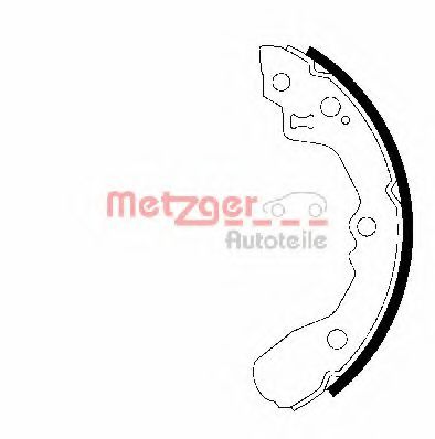 MG 949 METZGER Brake Shoe Set