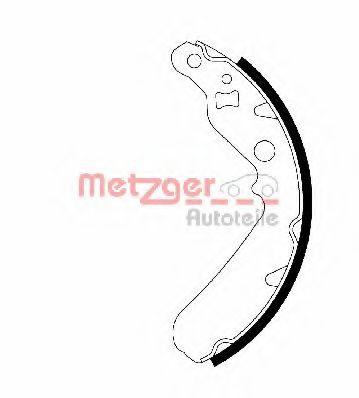 MG 202 METZGER Brake System Brake Shoe Set