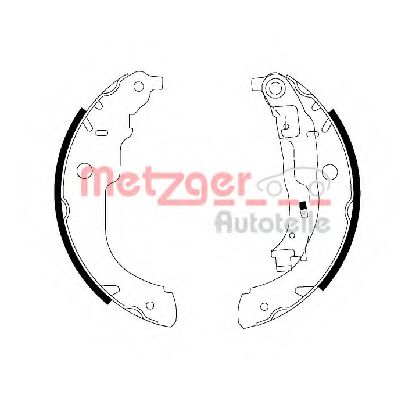 MG 222 METZGER Brake Shoe Set