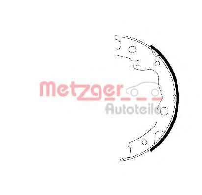 MG 223 METZGER Brake Shoe Set, parking brake