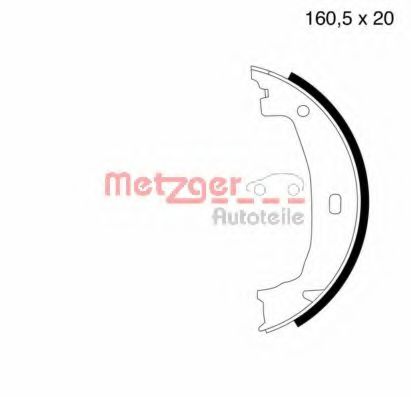 MG 780 METZGER Brake Shoe Set