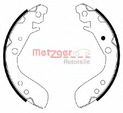 MG 830 METZGER Brake Shoe Set