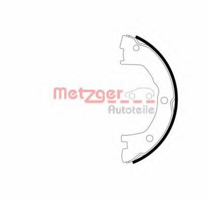 MG 965 METZGER Brake Shoe Set, parking brake