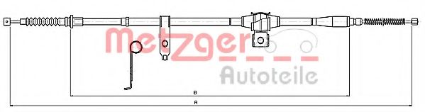 11.5347 METZGER Brake System Cable, parking brake