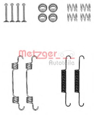 105-0887 METZGER Accessory Kit, parking brake shoes