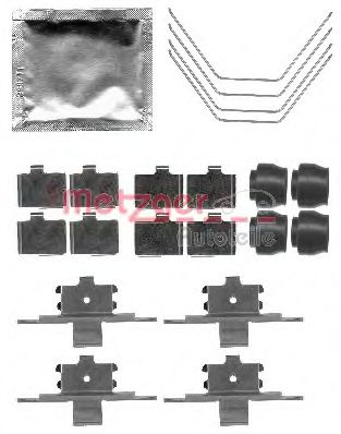 109-1791 METZGER Accessory Kit, disc brake pads