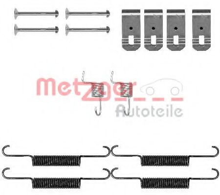 105-0895 METZGER Brake System Accessory Kit, parking brake shoes